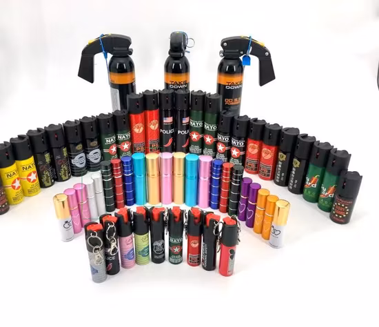 Spray au poivre pour porte-clés d'autodéfense chaude avec prix de gros