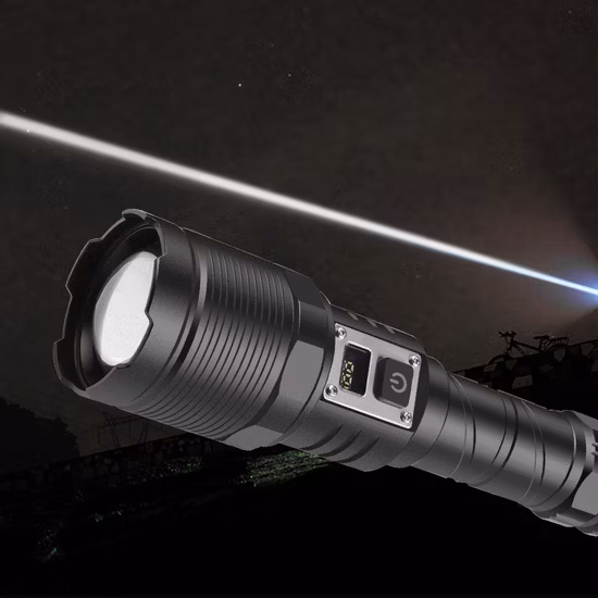 Lampe de poche rechargeable 30W, 1500m, lumineuse, 1800 lumens, Xhp70, puissante lampe de poche tactique à LED USB